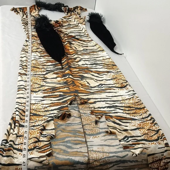 Rubi's tiger adult costume women's 8 - 10 animal tiger forest cat jungle - Picture 7 of 10